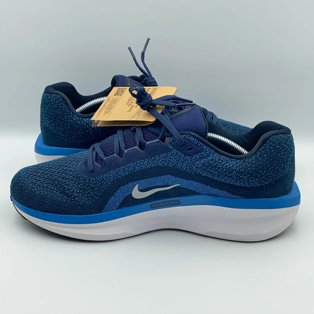 Nike Air Winflo 11 Running Shoes Midnight Navy Blue Men's Size 12 FJ9509-400
